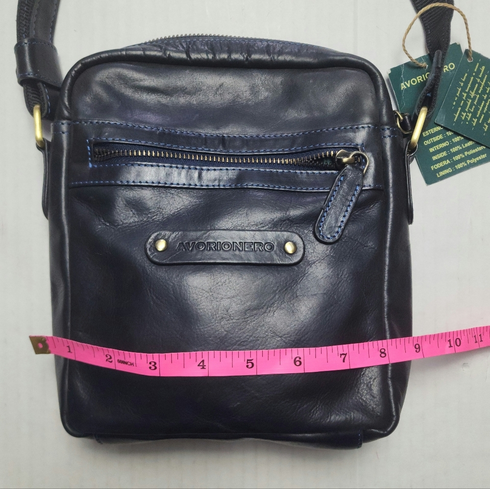 NWT! Italian Leather Crossbody Purse Bag Pocketbook - Picture 5 of 10